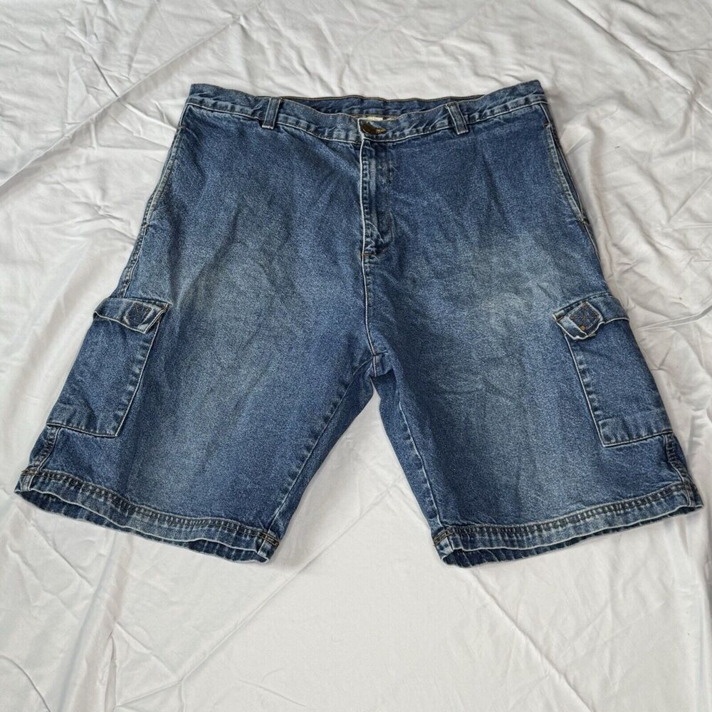 Vintage Y2K Burnside Denim Shorts Jean Baggy Carpenter Size 36 Skate Jorts